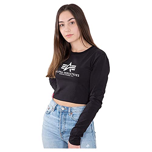 ALPHA INDUSTRIES Basic Cropped LS Wmn Longsleeve für Damen Black ALPHA INDUSTRIES Basic Cropped LS Wmn Longsleeve für Damen Black von ALPHA INDUSTRIES