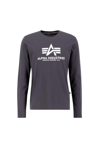 ALPHA INDUSTRIES Basic T - LS Longsleeve für Herren Vintage Grey von ALPHA INDUSTRIES