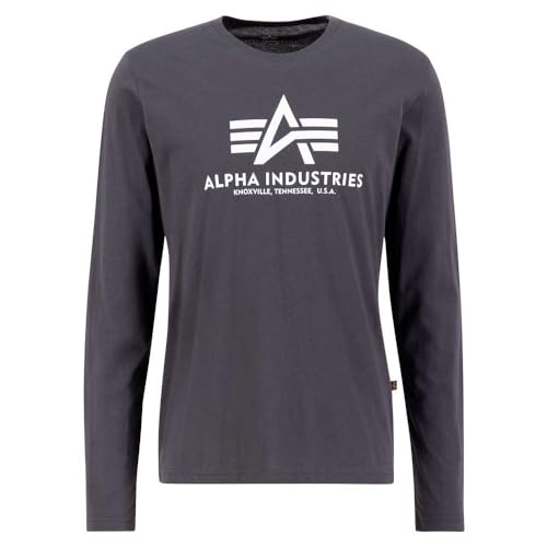 ALPHA INDUSTRIES Basic T - LS Longsleeve für Herren Vintage Grey von ALPHA INDUSTRIES