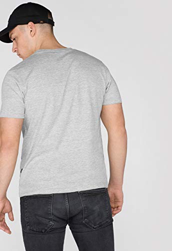 ALPHA INDUSTRIES Basic T-Shirt für Herren Grey Heather von ALPHA INDUSTRIES