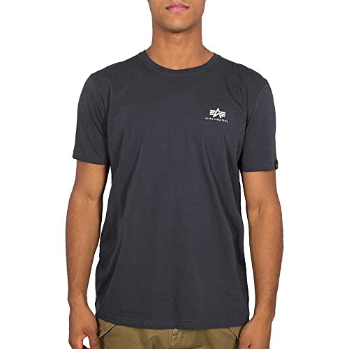 Alpha Industries Herren Basic T Small Logo T-Shirt, verdunkelnd, Iron Grau, XXL Alpha Industries Herren Basic T Small Logo T-Shirt, verdunkelnd, Iron Grau, XXL von ALPHA INDUSTRIES