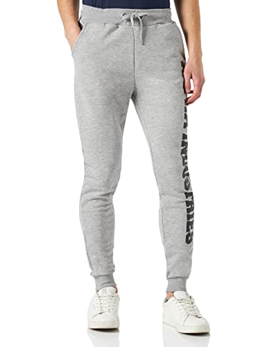 ALPHA INDUSTRIES Big Letters Jogger Hose, 17-Grey Heather, M für Herren von ALPHA INDUSTRIES