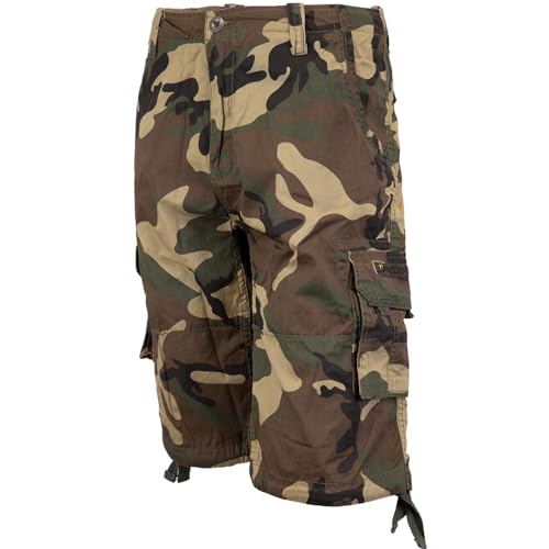 ALPHA INDUSTRIES Cargo Shorts (DE/NL/SE/PL, Numerisch, 34, Regular, Regular, Woodland camo) von ALPHA INDUSTRIES