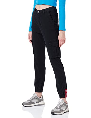 Alpha Industries Damen Field Pant Wmn Freizeithose, Black, L von ALPHA INDUSTRIES