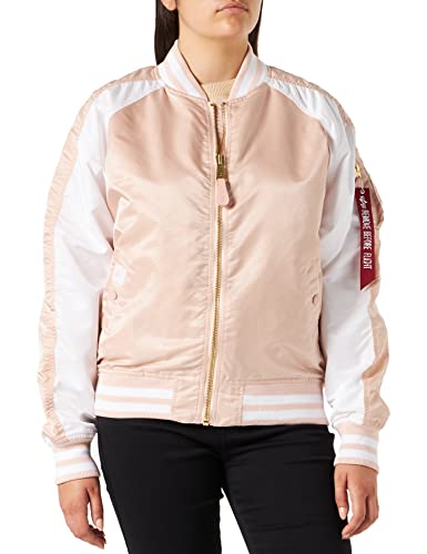 ALPHA INDUSTRIES Damen MA-1 OS LW Raglan Wmn Bomberjacke, Pale Peach, M von ALPHA INDUSTRIES