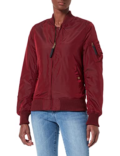 Alpha Industries Damen MA-1 TT Wmn Bomberjacke, Burgundy, XS von ALPHA INDUSTRIES