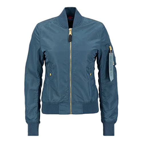 ALPHA INDUSTRIES Damen MA-1 VF LW Wmn Bomberjacke, Vintage Marine, 36 von ALPHA INDUSTRIES