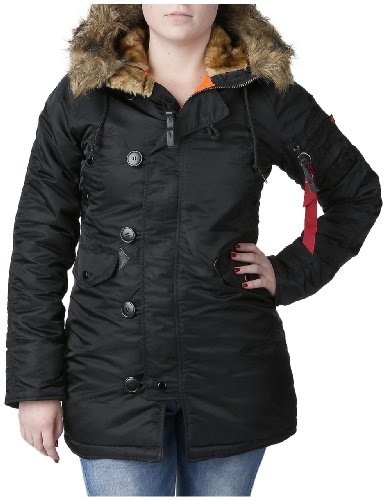 Alpha Industries N3B VF 59 Wmn Winterjacke für Damen Black von ALPHA INDUSTRIES