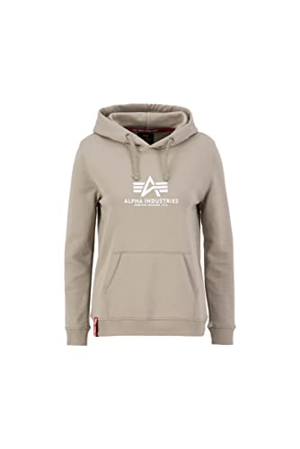 ALPHA INDUSTRIES Damen New Basic Hoody Wmn Sweatshirt, Vintage Sand, 36 von ALPHA INDUSTRIES