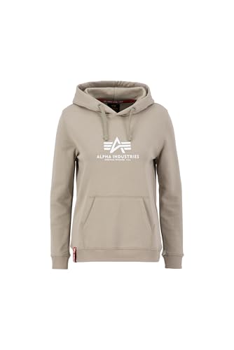 Alpha Industries Damen New Basic Hoody Kapuzenpullover, Vintage Sand, XS von Alpha Industries
