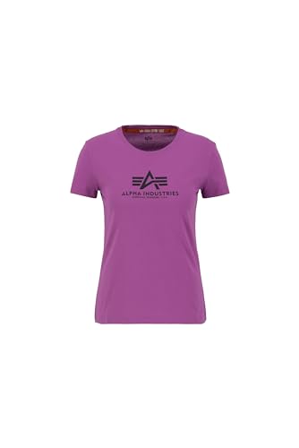 Alpha Industries Damen New Basic T Wmn T-Shirt, Dark Magenta, M von ALPHA INDUSTRIES