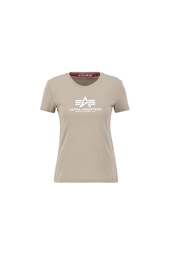 Alpha Industries Damen New Basic T Wmn T-Shirt, Vintage Sand, 42 von ALPHA INDUSTRIES