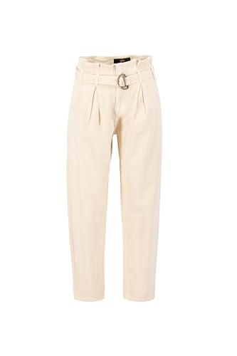 ALPHA INDUSTRIES Damen Pant wmn stylische Paperbag Hose, 578-Jet Stream White, M von ALPHA INDUSTRIES