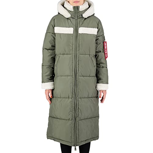 Alpha Industries Damen Puffer Coat ZH Wmn Winterjacke, Sage-Green, 36 von ALPHA INDUSTRIES