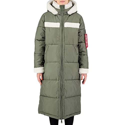 Alpha Industries Damen Puffer Coat ZH Wmn Winterjacke, Sage-Green, 46 von ALPHA INDUSTRIES