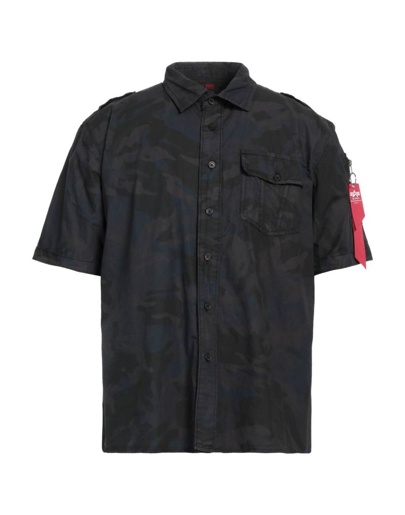 ALPHA INDUSTRIES Hemd Herren Schwarz von ALPHA INDUSTRIES