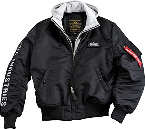 Alpha Industries Herren MA-1 D-Tec SE Bomberjacke, Black/Grey, Small von ALPHA INDUSTRIES