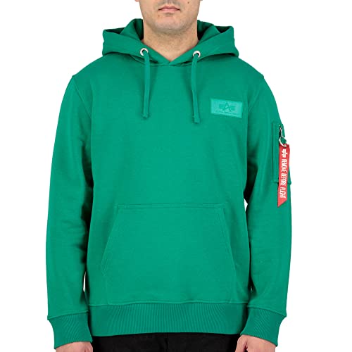 ALPHA INDUSTRIES Herren Back Print Hoody Kapuze, 668-jungle Green, von ALPHA INDUSTRIES