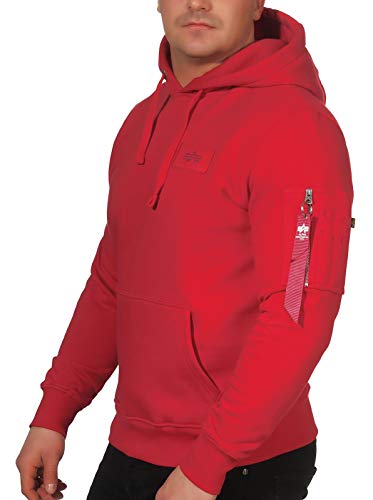 ALPHA INDUSTRIES Herren Back Print Hoody Kapuzensweat Kapuzenpullover, Speed Red, XXL ALPHA INDUSTRIES Herren Back Print Hoody Kapuzensweat Kapuzenpullover, Speed Red, XXL von ALPHA INDUSTRIES