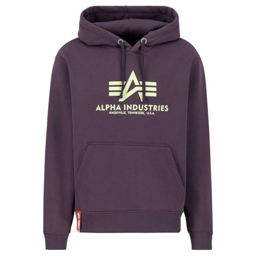 ALPHA INDUSTRIES Herren Basic Hoody Kapuzenpullover, dunkelviolett, XXXL ALPHA INDUSTRIES Herren Basic Hoody Kapuzenpullover, dunkelviolett, XXXL von ALPHA INDUSTRIES