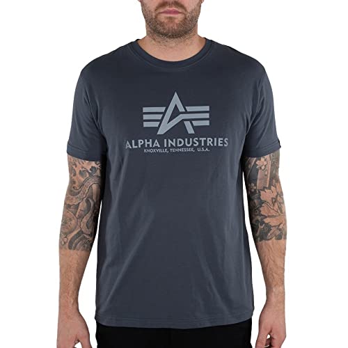 ALPHA INDUSTRIES Herren Camiseta Básica Con Estampado Reflectante para Hombre Unterhemd, Grau/Schwarz/Refl, XXL ALPHA INDUSTRIES Herren Camiseta Básica Con Estampado Reflectante para Hombre Unterhemd, Grau/Schwarz/Refl, XXL von ALPHA INDUSTRIES