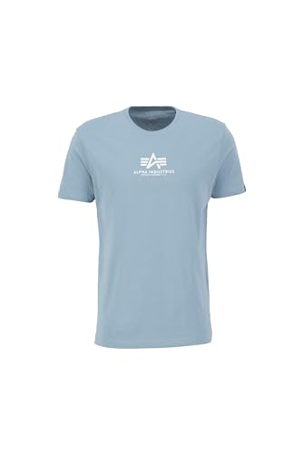 ALPHA INDUSTRIES Herren Basic T Ml T-Shirt, Blau, 3XL von ALPHA INDUSTRIES