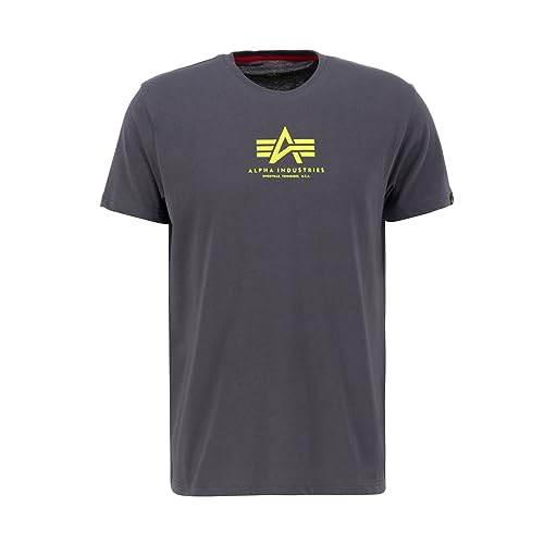 ALPHA INDUSTRIES Herren Basic T Ml T-Shirt, Grau (Vintage Grey), S von ALPHA INDUSTRIES