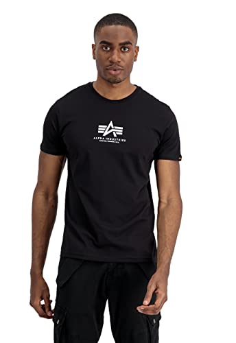 ALPHA INDUSTRIES Herren Basic T Ml T-Shirt, Schwarz, M von ALPHA INDUSTRIES