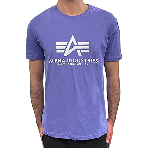 ALPHA INDUSTRIES Herren Basic T-Shirt Hemd, 667-electric Violet, ALPHA INDUSTRIES Herren Basic T-Shirt Hemd, 667-electric Violet, von ALPHA INDUSTRIES