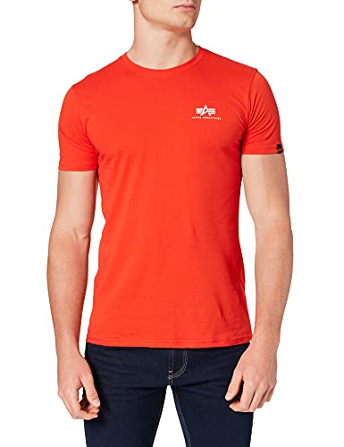 Alpha Industries Herren Basic T Small Logo T-Shirt, Atomic Red, M Alpha Industries Herren Basic T Small Logo T-Shirt, Atomic Red, M von ALPHA INDUSTRIES