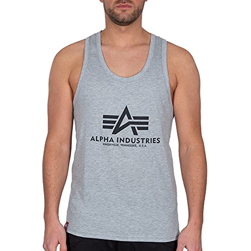 Alpha Industries Herren Basic BB Tank Top T-Shirt, Grey Heather, L Alpha Industries Herren Basic BB Tank Top T-Shirt, Grey Heather, L von ALPHA INDUSTRIES