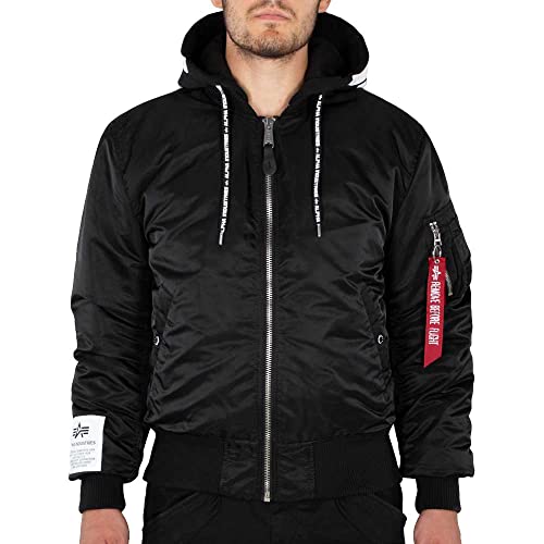 Alpha Industries Herren MA-1 ZHP Bomberjacke, Black, L von ALPHA INDUSTRIES