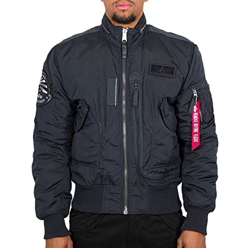 Alpha Industries Herren Engine Bomberjacke, Rep.Blue, M von Alpha Industries