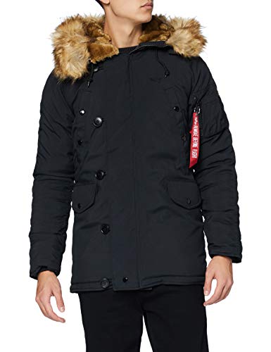 Alpha Industries Herren Explorer w/o Patches Winterjacke, Black, M von ALPHA INDUSTRIES