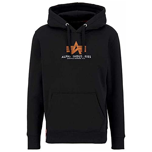Alpha Industries Basic Hoody Rubber für Herren Black von Alpha Industries
