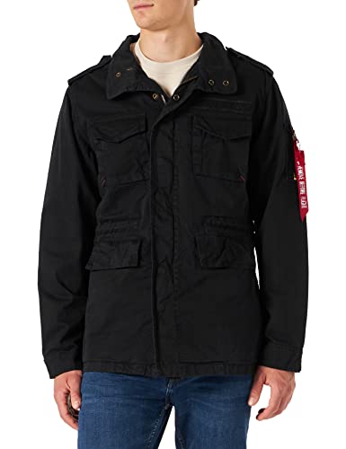 Alpha Industries Herren Huntington Feldjacke, Negro, M von ALPHA INDUSTRIES