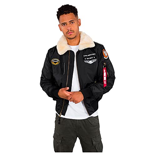 ALPHA INDUSTRIES Herren Injector III Air Force Bomberjacke, Black, L von ALPHA INDUSTRIES