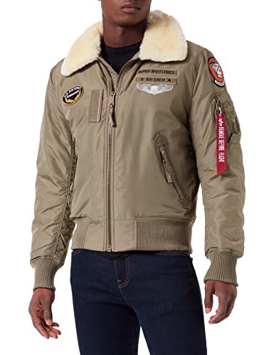 ALPHA INDUSTRIES Herren Injector III Air Force Bomberjacke, Stratos, L von ALPHA INDUSTRIES