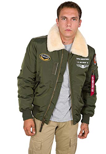 ALPHA INDUSTRIES Herren Injector III Air Force Bomberjacke, Dark Green, 3XL von ALPHA INDUSTRIES