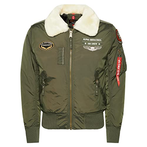 ALPHA INDUSTRIES Herren Injector III Air Force Bomberjacke, Sage-Green, L von ALPHA INDUSTRIES