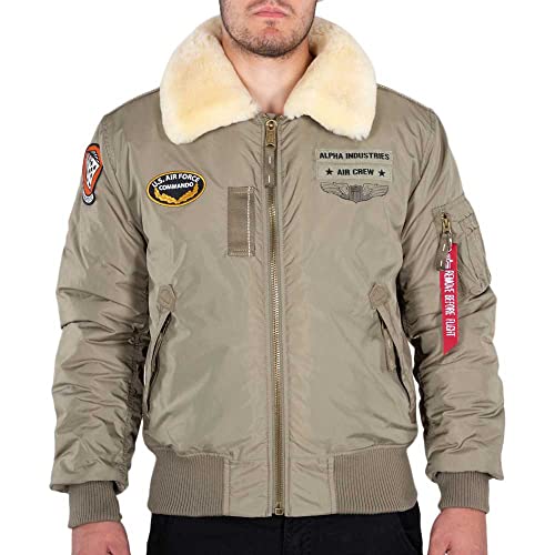 ALPHA INDUSTRIES Herren Injector III Air Force Bomberjacke, Stratos, M von ALPHA INDUSTRIES