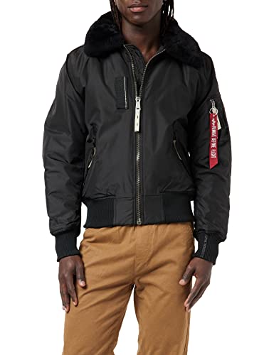 Alpha Industries Herren Injector III Bomberjacke, Schwarz (Black 03), XXL von ALPHA INDUSTRIES