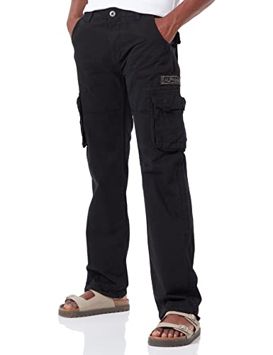 Alpha Industries Herren Jet Pant Freizeithose, Black, 33 von ALPHA INDUSTRIES