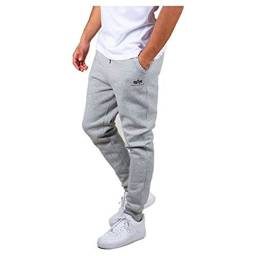 Alpha Industries Herren Basic SL Jogginghose Hose, Grey Heather, XXL von ALPHA INDUSTRIES