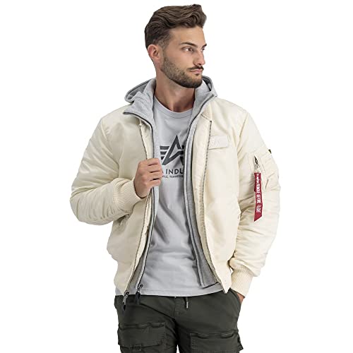 ALPHA INDUSTRIES Herren MA-1 D-Tec Bomberjacke, Jet Stream White, XXL von ALPHA INDUSTRIES