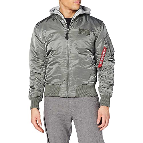 ALPHA INDUSTRIES Herren MA-1 D-Tec Bomberjacke, Vintage Green, M von ALPHA INDUSTRIES
