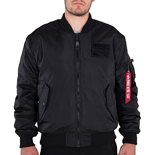 ALPHA INDUSTRIES MA-1 FLC Rev Bomberjacke für Herren Black/Black Camo von ALPHA INDUSTRIES