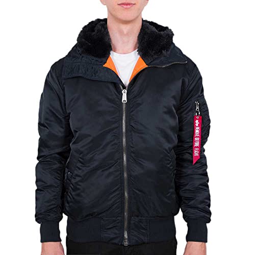 Alpha Industries Herren MA-1 Hooded Bomberjacke, Rep.Blue, 3XL von ALPHA INDUSTRIES
