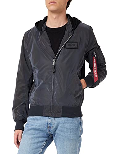 ALPHA INDUSTRIES Herren MA-1 LW HD Rainbow Reflective Bomberjacke, L von ALPHA INDUSTRIES