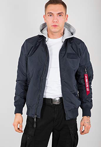 Alpha Industries Herren MA-1 TT Hood Bomberjacke, Rep.Blue, XXL von Alpha Industries